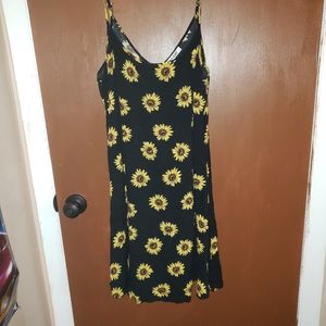 MSBASIC Woman's Sleeveless Sundress(Sunflower)